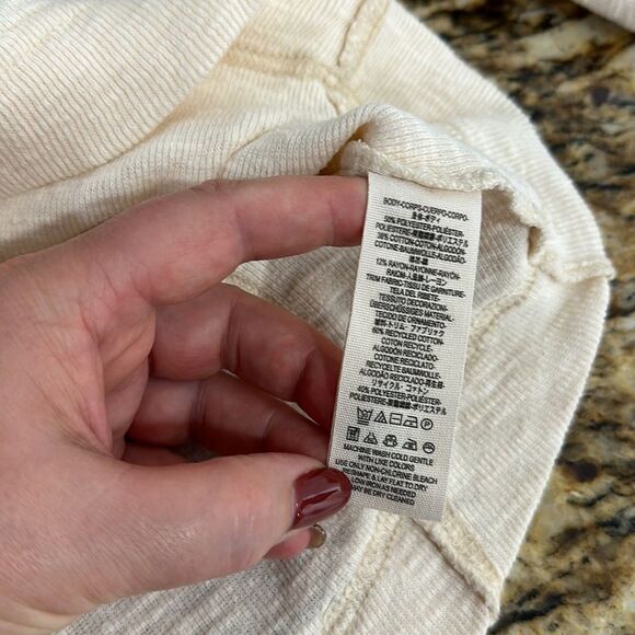 Free People We The Free Don’t Forget Me Cream Pullover Top Size S - Picture 8 of 10